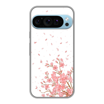 Силиконовый чехол на Google Pixel 9 Pro с принтом Ветка сакуры Силиконовый чехол на Google Pixel 9 Pro с принтом Ветка сакуры