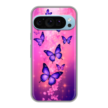 Силиконовый чехол на Google Pixel 9 Pro с принтом Бабочки
