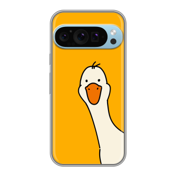 Силиконовый чехол на Google Pixel 9 Pro с принтом Утка Силиконовый чехол на Google Pixel 9 Pro с принтом Утка