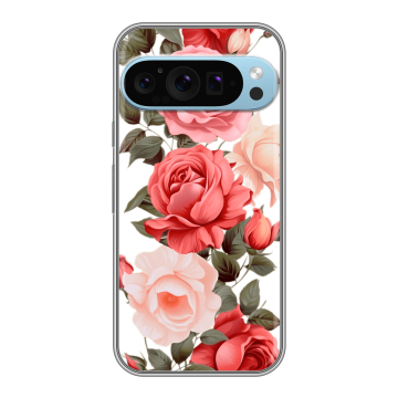 Силиконовый чехол на Google Pixel 9 Pro с принтом Розы Силиконовый чехол на Google Pixel 9 Pro с принтом Розы