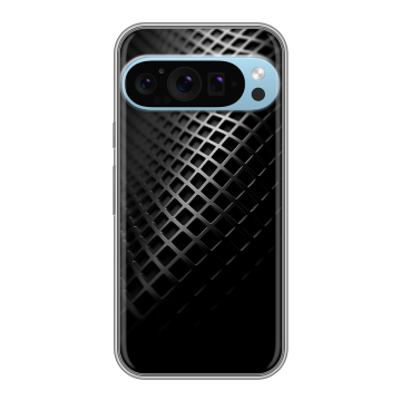 Силиконовый чехол на Google Pixel 9 Pro с принтом Текстура металла