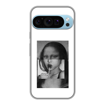 Силиконовый чехол на Google Pixel 9 Pro с принтом Мона Лиза Силиконовый чехол на Google Pixel 9 Pro с принтом Мона Лиза