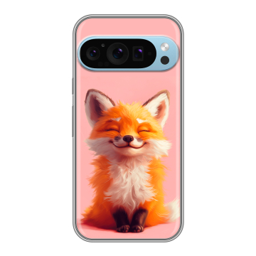 Силиконовый чехол на Google Pixel 9 Pro с принтом милая лиса