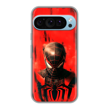 Силиконовый чехол на Google Pixel 9 Pro с принтом человек паук spiderman