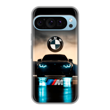 Силиконовый чехол на Google Pixel 9 Pro с принтом БМВ BMW Силиконовый чехол на Google Pixel 9 Pro с принтом БМВ BMW