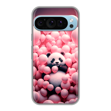 Силиконовый чехол на Google Pixel 9 Pro с принтом Панда Силиконовый чехол на Google Pixel 9 Pro с принтом Панда