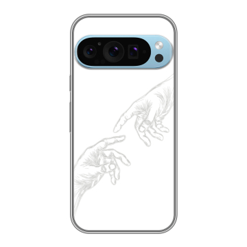 Силиконовый чехол на Google Pixel 9 Pro с принтом Сотворение мира