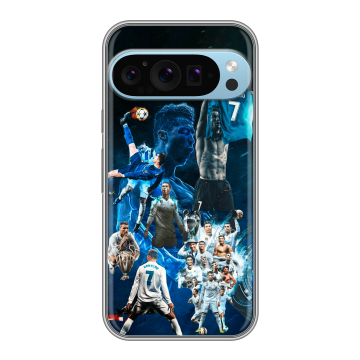 Силиконовый чехол на Google Pixel 9 Pro с принтом Реал Роналдо Силиконовый чехол на Google Pixel 9 Pro с принтом Реал Роналдо