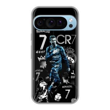 Силиконовый чехол на Google Pixel 9 Pro с принтом Реал Роналдо Силиконовый чехол на Google Pixel 9 Pro с принтом Реал Роналдо
