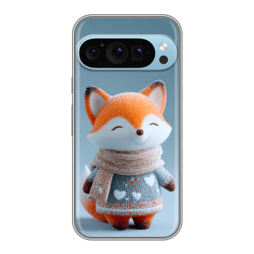 Силиконовый чехол на Google Pixel 9 Pro с принтом Лиса