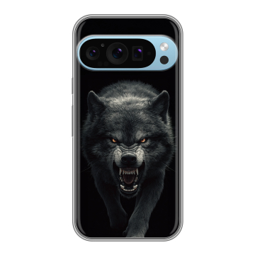 Силиконовый чехол на Google Pixel 9 Pro с принтом Волк