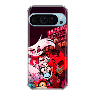 Силиконовый чехол на Google Pixel 9 Pro с принтом Hazbin Hotel Отель Хазбин Силиконовый чехол на Google Pixel 9 Pro с принтом Hazbin Hotel Отель Хазбин