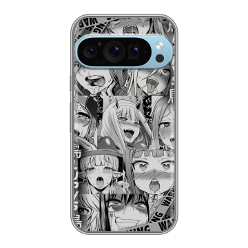 Силиконовый чехол на Google Pixel 9 Pro с принтом Ahegao Ахегао Аниме