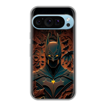 Силиконовый чехол на Google Pixel 9 Pro с принтом Batman Бэтмен