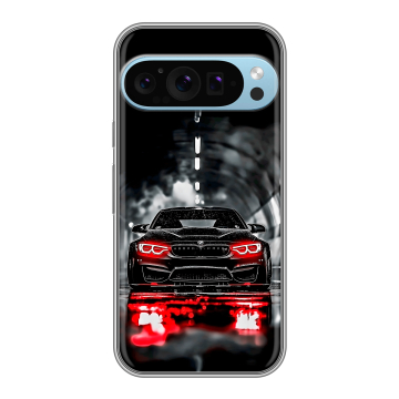 Силиконовый чехол на Google Pixel 9 Pro с принтом BMW БМВ Силиконовый чехол на Google Pixel 9 Pro с принтом BMW БМВ