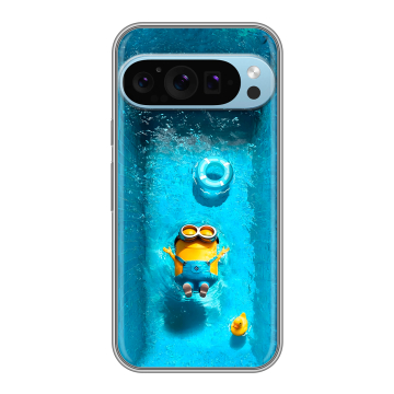 Силиконовый чехол на Google Pixel 9 Pro с принтом Миньоны Силиконовый чехол на Google Pixel 9 Pro с принтом Миньоны