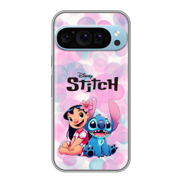 Силиконовый чехол на Google Pixel 9 Pro с принтом Лило и Стич