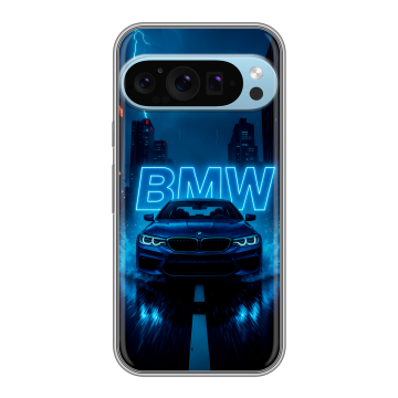 Силиконовый чехол на Google Pixel 9 Pro с принтом BMW БМВ
