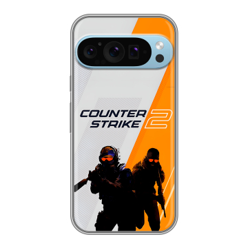 Силиконовый чехол на Google Pixel 9 Pro с принтом Counter Strike