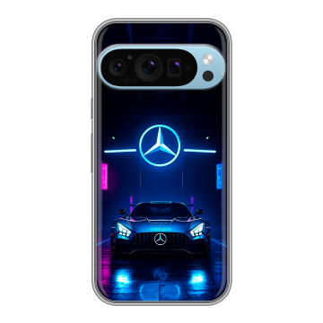 Силиконовый чехол на Google Pixel 9 Pro с принтом Mercedes Мерседес