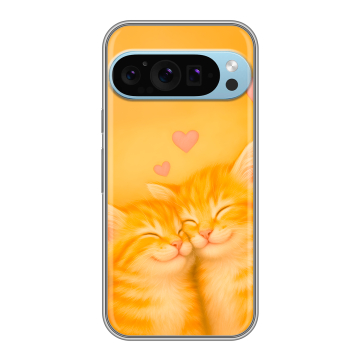 Силиконовый чехол на Google Pixel 9 Pro с принтом Милые котята Силиконовый чехол на Google Pixel 9 Pro с принтом Милые котята