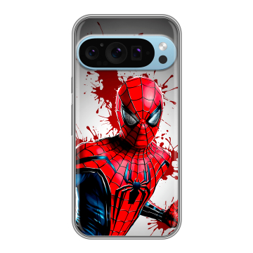 Силиконовый чехол на Google Pixel 9 Pro с принтом Spiderman Человек паук Силиконовый чехол на Google Pixel 9 Pro с принтом Spiderman Человек паук