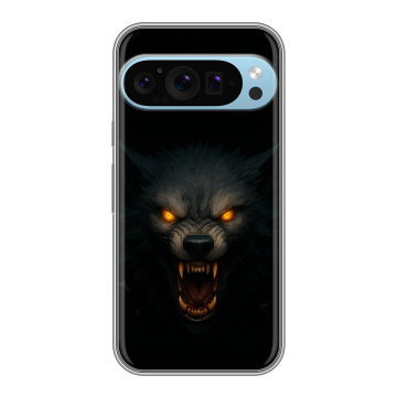 Силиконовый чехол на Google Pixel 9 Pro с принтом Волк