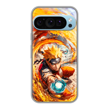 Силиконовый чехол на Google Pixel 9 Pro с принтом Аниме Наруто Naruto