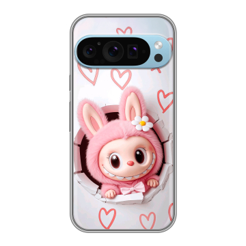 Силиконовый чехол на Google Pixel 9 Pro с принтом Labubu Лабубу Силиконовый чехол на Google Pixel 9 Pro с принтом Labubu Лабубу
