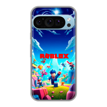 Силиконовый чехол на Google Pixel 9 Pro с принтом Roblox Роблокс Силиконовый чехол на Google Pixel 9 Pro с принтом Roblox Роблокс