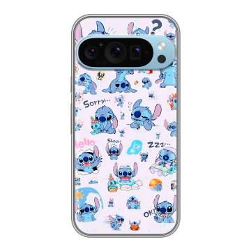 Силиконовый чехол на Google Pixel 9 Pro с принтом Лило и Стич Силиконовый чехол на Google Pixel 9 Pro с принтом Лило и Стич