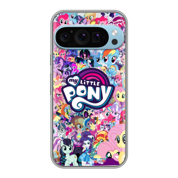 Силиконовый чехол на Google Pixel 9 Pro с принтом My little pony Дружба чудо