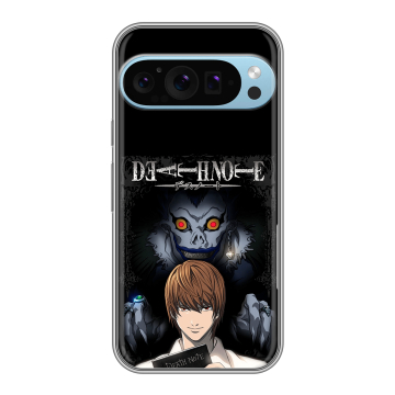Силиконовый чехол на Google Pixel 9 Pro с принтом Death note Тетрадь смерти