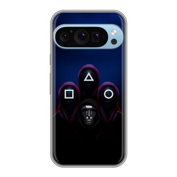 Силиконовый чехол на Google Pixel 9 Pro с принтом Игра Кальмара