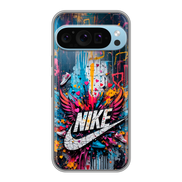 Силиконовый чехол на Google Pixel 9 Pro с принтом Nike Найк Силиконовый чехол на Google Pixel 9 Pro с принтом Nike Найк