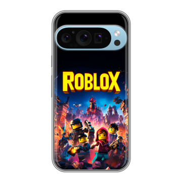 Силиконовый чехол на Google Pixel 9 Pro с принтом Roblox Роблокс