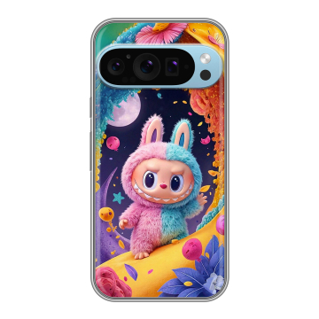 Силиконовый чехол на Google Pixel 9 Pro с принтом Labubu Лабубу Силиконовый чехол на Google Pixel 9 Pro с принтом Labubu Лабубу