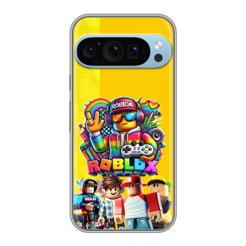 Силиконовый чехол на Google Pixel 9 Pro с принтом Roblox Роблокс