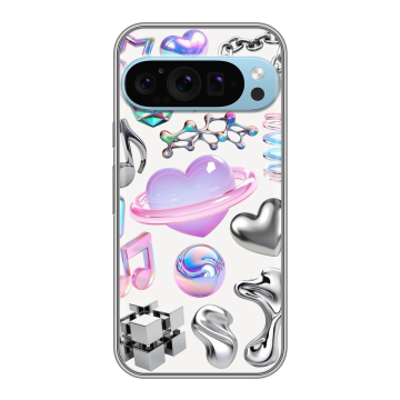 Силиконовый чехол на Google Pixel 9 Pro с принтом Y2K Силиконовый чехол на Google Pixel 9 Pro с принтом Y2K