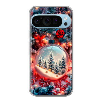 Силиконовый чехол на Google Pixel 9 Pro с принтом Новый год