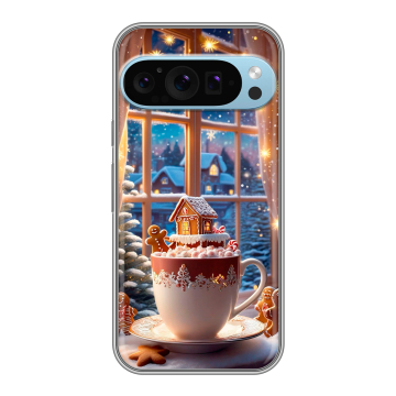 Силиконовый чехол на Google Pixel 9 Pro с принтом Новый год