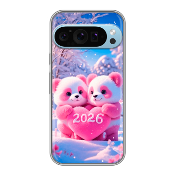 Силиконовый чехол на Google Pixel 9 Pro с принтом Новый год