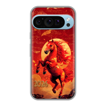 Силиконовый чехол на Google Pixel 9 Pro с принтом Новый год