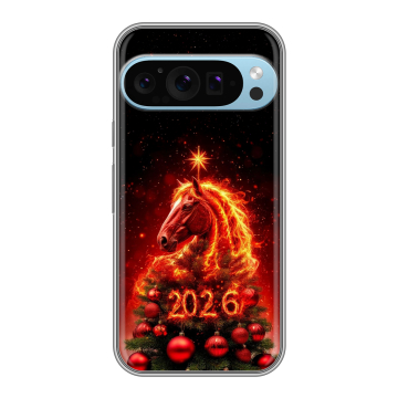 Силиконовый чехол на Google Pixel 9 Pro с принтом Новый год