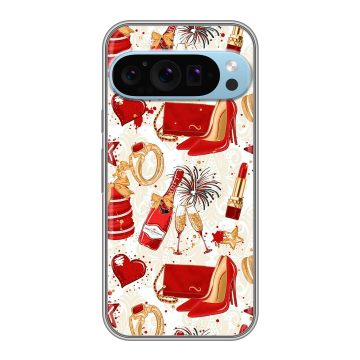 Силиконовый чехол на Google Pixel 9 Pro с принтом Новый год