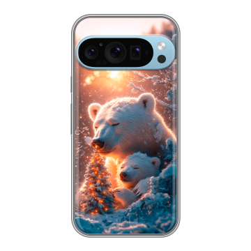 Силиконовый чехол на Google Pixel 9 Pro с принтом Новый год Силиконовый чехол на Google Pixel 9 Pro с принтом Новый год