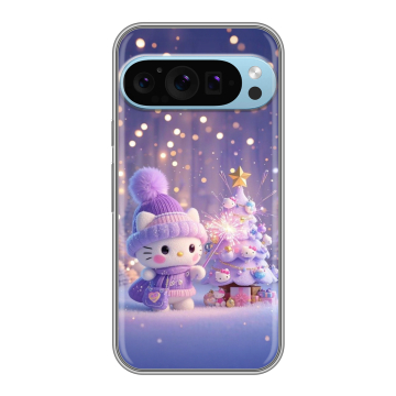 Силиконовый чехол на Google Pixel 9 Pro с принтом Новый год Силиконовый чехол на Google Pixel 9 Pro с принтом Новый год