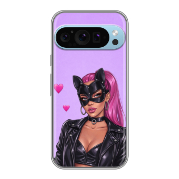 Силиконовый чехол на Google Pixel 9 Pro с принтом женский