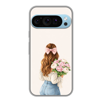 Силиконовый чехол на Google Pixel 9 Pro с принтом женский Силиконовый чехол на Google Pixel 9 Pro с принтом женский
