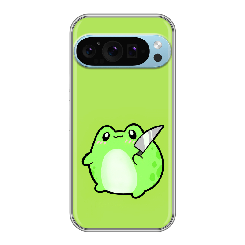Силиконовый чехол на Google Pixel 9 Pro с принтом Лягушенок Силиконовый чехол на Google Pixel 9 Pro с принтом Лягушенок